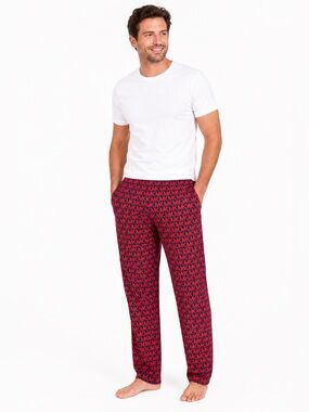 Michael Kors Logo Orange and Blue Lounge Pants